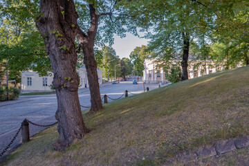 Warm, sunny, August evening in Turku, Finnish student city