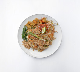 fried rice with tofu, wok food