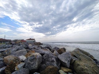 beach and rocks