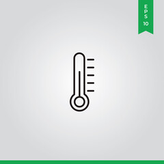 Thermometer icon vector. Temperature sign