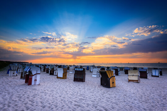 sunset at the beach