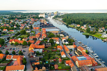 Aerial view of  Åhus, Skåne 