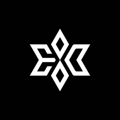 ED monogram logo with star shape and luxury style