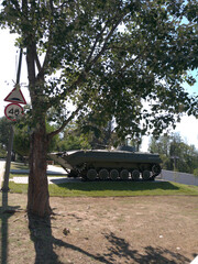 Tank. Memory of the war.