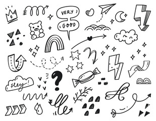 Hand drawn abstract scribble doodle 