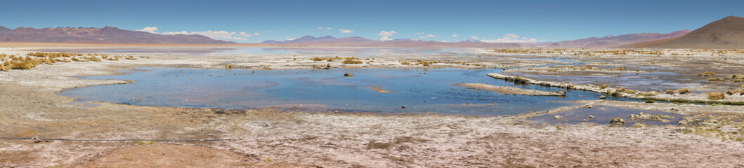 Views at Polques hot springs - South of Bolivia.