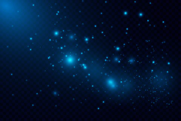 Blurred bokeh light on dark background.