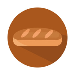 bread menu bakery food product block and flat icon