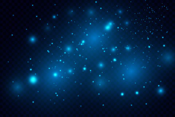 Blurred bokeh light on dark background.