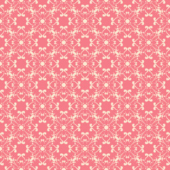 Floral seamless pattern. Beige and pink background