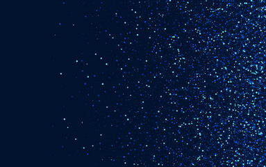 White Falling Digital Dust Texture. Dark Cosmos 