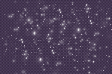 Glow light effect. Sparkle dust. Christmas flash.