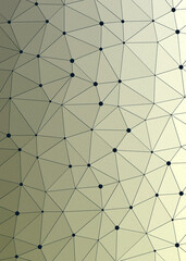 Obraz premium Lemon color Abstract color Low-Polygones Generative Art background illustration