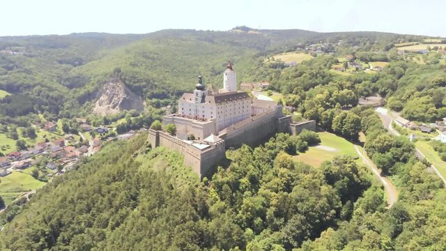 Drone Footage of Burg Forchtenstein in Burgenland, Austria