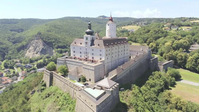 Drone Footage of Burg Forchtenstein in Burgenland, Austria