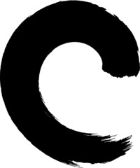 Grunge Wave Logo Element. Surfing Icon . Brush Stroke . Vector Illustration.  