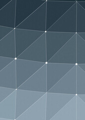 Fototapeta na wymiar Azure Blue color Abstract color Low-Polygones Generative Art background illustration