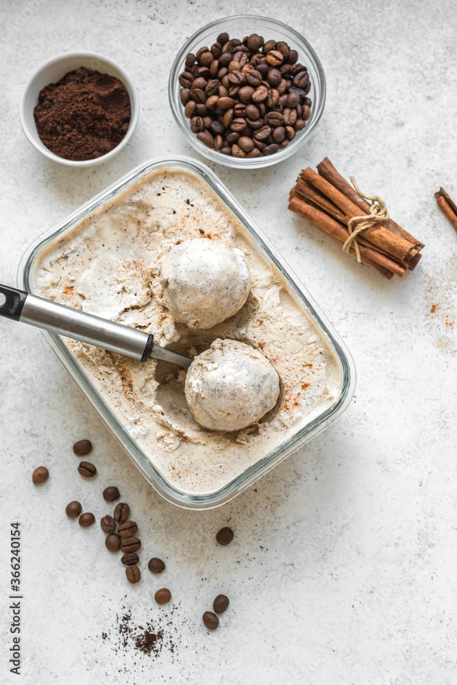 Poster coffee ice cream