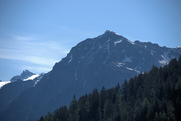 Bergpanorama in der nähe von Davos 27.5.2020