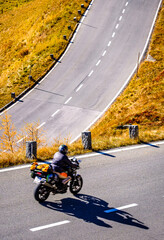 motorbikes at the european alps