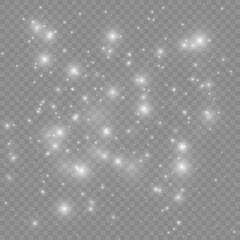 Vector sparkles on a transparent background.