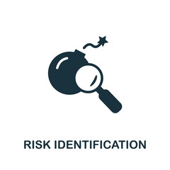 Risk Identification icon. Simple element from risk management collection. Creative Risk Identification icon for web design, templates, infographics and more