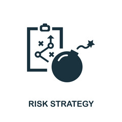 Risk Strategy icon. Simple element from risk management collection. Creative Risk Strategy icon for web design, templates, infographics and more