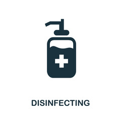 Disinfecting Gel icon. Simple element from personal hygiene collection. Creative Disinfecting Gel icon for web design, templates, infographics and more