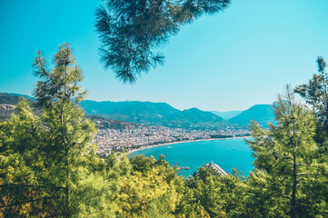 Sea view from the mountain