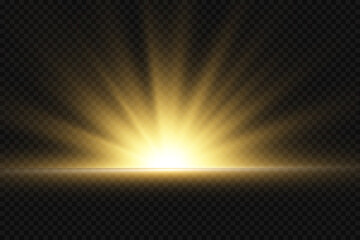 Vector transparent sunlight special lens