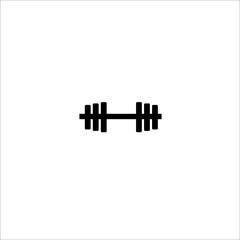 dumbbells for sports vector solid icons