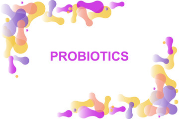 Probiotics bacteria logo.