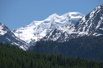 Berglandschaft im Engadin in der Schweiz 27.5.2020