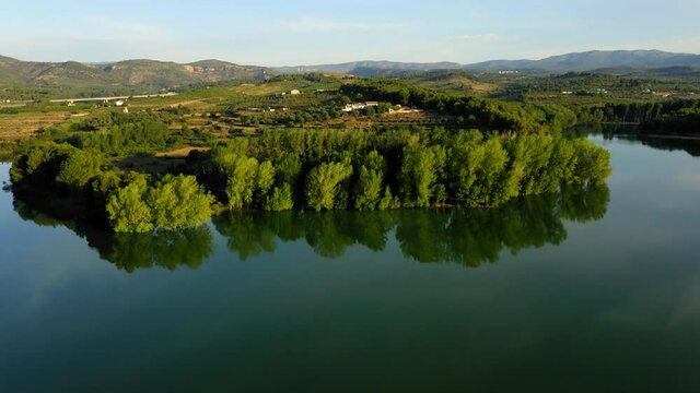 regajo pantano swamp fishermen aerial view