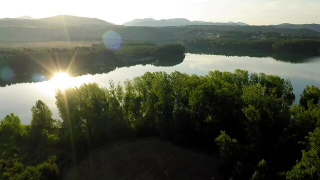 regajo pantano swamp fishermen aerial view