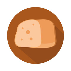 bread menu bakery food product block and flat icon
