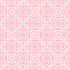 Vector Seamless Pattern in Ethnic Style. Creative tribal endless ornament, perfect for textile design, wrapping paper, wallpaper or site background. Trendy hand drawn boho tile.