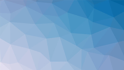 Fototapeta premium Blue polygon pattern. Low poly design
