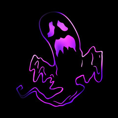 Halloween ghost design element