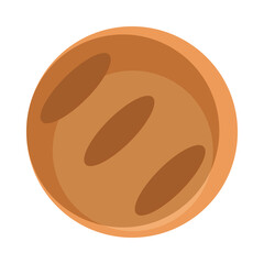 bread pita menu bakery food product flat style icon