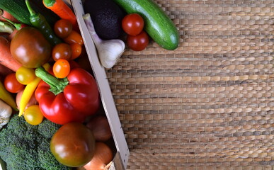 fresh vegetables - ready for cooking