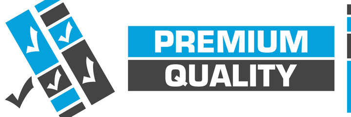 Premium Quality Blue Grey Line Boxes Tick Marks 