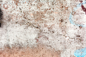 Old grunge crack gray concrete wall texture background