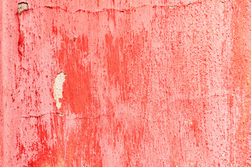 Background wall with putty painted pink texture surface