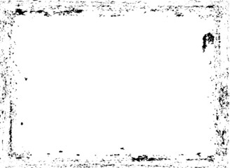 Obraz premium Set of Grunge Black and White Frames . textured rectangles for image
