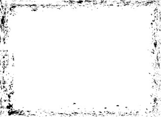 Fototapeta na wymiar Set of Grunge Black and White Frames . textured rectangles for image