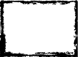 Set of Grunge Black and White Frames . textured rectangles for image