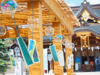 北海道の風景 美瑛神社の風鈴