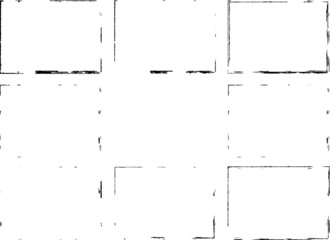 Set of Grunge Black and White Frames . textured rectangles for image