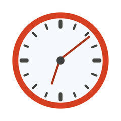 clock time minute isolated flat style icon